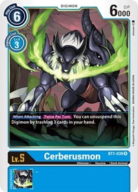 Cerberusmon (BT1-039 R) [Release Special Booster 1.0]
