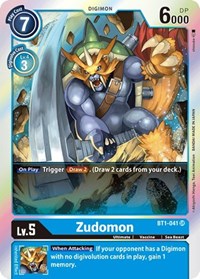 Zudomon - BT1-041 (BT1-041 SR) [Release Special Booster 1.0]