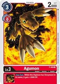 Agumon - P-009 (P-009 P) [Digimon Promotion Cards]