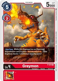 Greymon - P-010 (P-010 P) [Digimon Promotion Cards]