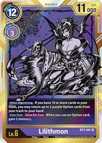 Lilithmon (Alternate Art) (BT3-091 SR) [Release Special Booster 1.0]