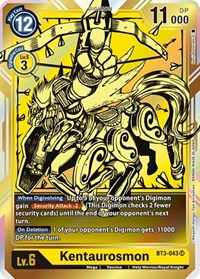 Kentaurosmon (Alternate Art) (BT3-043 SR) [Release Special Booster 1.0]