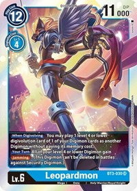 Leopardmon (BT3-030 SR) [Release Special Booster 1.0]