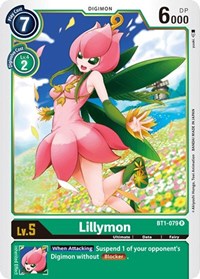 Lillymon (BT1-079 R) [Release Special Booster 1.0]