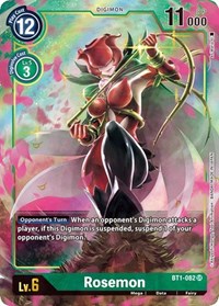 Rosemon (Alternate Art) (BT1-082 SR) [Release Special Booster 1.0]