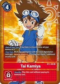Tai Kamiya - BT1-085 (Box Topper) (BT1-085 R) [Release Special Booster 1.0]
