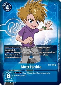 Matt Ishida - BT1-086 (Box Topper) (BT1-086 R) [Release Special Booster 1.0]