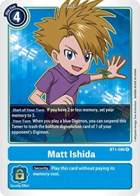 Matt Ishida - BT1-086 (BT1-086 R) [Release Special Booster 1.0]