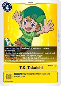 T.K. Takaishi (BT1-087 R) [Release Special Booster 1.0]