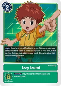 Izzy Izumi (BT1-088 R) [Release Special Booster 1.0]