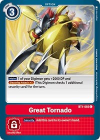 Great Tornado (BT1-093 C) [Release Special Booster 1.0]