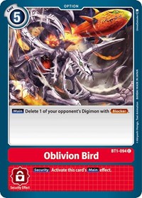 Oblivion Bird (BT1-094 C) [Release Special Booster 1.0]