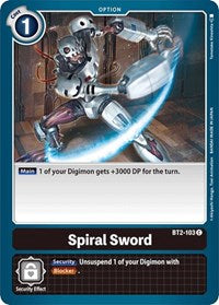 Spiral Sword (BT2-103 C) [Release Special Booster 1.0]