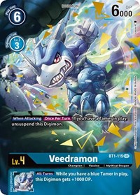 Veedramon (Secret Rare) (Alternate Art) (BT1-115 SEC) [Release Special Booster 1.0]