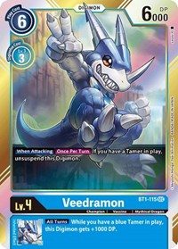 Veedramon (Secret Rare) (BT1-115 SEC) [Release Special Booster 1.0]
