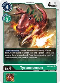 Tyrannomon - BT2-044 (BT2-044 C) [Release Special Booster 1.0]