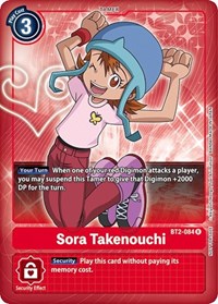 Sora Takenouchi (Box Topper) (BT2-084 R) [Release Special Booster 1.0]