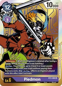 Piedmon (Alternate Art) (BT2-080 SR) [Release Special Booster 1.0]