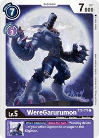 WereGarurumon - BT2-078 (BT2-078 C) [Release Special Booster 1.0]