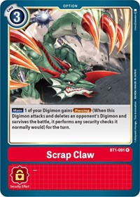 Scrap Claw (BT1-091 R) [Release Special Booster 1.5]