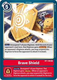 Brave Shield (BT1-095 R) [Release Special Booster 1.5]