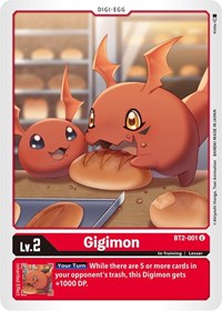Gigimon (BT2-001 U) [Release Special Booster 1.5]