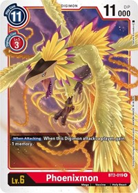 Phoenixmon (BT2-019 R) [Release Special Booster 1.5]