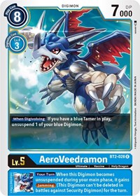 AeroVeedramon (BT2-028 R) [Release Special Booster 1.5]