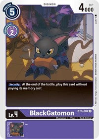 BlackGatomon (BT3-082 U) [Release Special Booster 1.5]