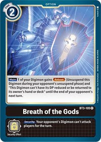 Breath of the Gods (BT3-105 R) [Release Special Booster 1.5]