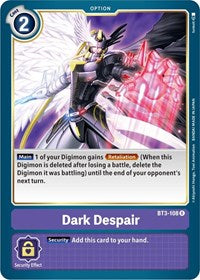 Dark Despair (BT3-108 R) [Release Special Booster 1.5]