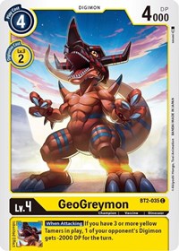 GeoGreymon (BT2-035 C) [Release Special Booster 1.5]