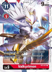 Valkyrimon (BT3-017 U) [Release Special Booster 1.5]