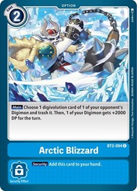 Arctic Blizzard (BT2-094 C) [Release Special Booster 1.5]