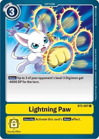 Lightning Paw (BT2-097 C) [Release Special Booster 1.5]