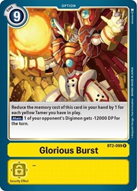 Glorious Burst (BT2-099 R) [Release Special Booster 1.5]