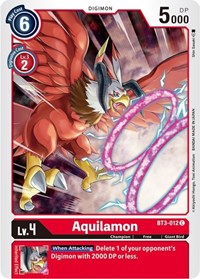 Aquilamon (BT3-012 C) [Release Special Booster 1.5]