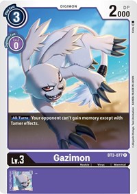 Gazimon (BT3-077 C) [Release Special Booster 1.5]