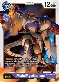 MaloMyotismon (BT3-092 R) [Release Special Booster 1.5]