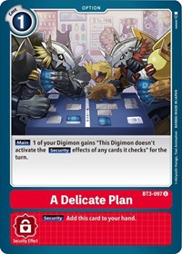 A Delicate Plan (BT3-097 U) [Release Special Booster 1.5]