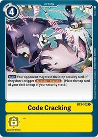 Code Cracking (BT3-102 U) [Release Special Booster 1.5]