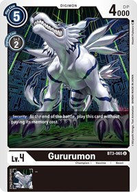 Gururumon (BT3-065 U) [Release Special Booster 1.5]