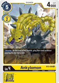 Ankylomon (BT3-036 U) [Release Special Booster 1.5]