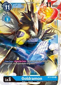 Goldramon (BT3-029 U) [Release Special Booster 1.5]