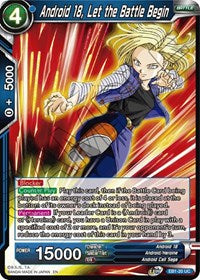 Android 18, Let the Battle Begin (EB1-20) [Battle Evolution Booster]