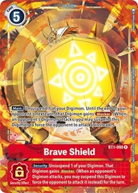 Brave Shield - BT1-095 (Dash Pack Ver. 1.5) (BT1-095 R) [Release Special Booster 1.5]