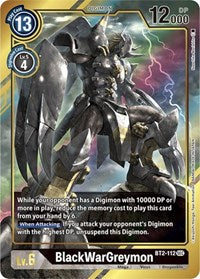 BlackWarGreymon (Alternate Art) (BT2-112 SEC) [Release Special Booster 1.5]