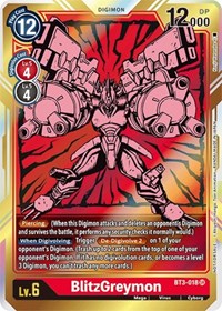 BlitzGreymon - BT3-018 (Dash Pack Ver. 1.5) (BT3-018 SR) [Release Special Booster 1.0]
