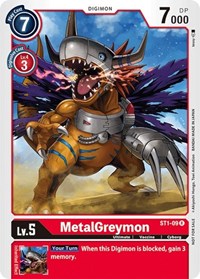 MetalGreymon - ST1-09 (Tamer Battle Pack 1) (ST1-09 R) [Starter Deck 01: Gaia Red]