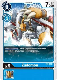 Zudomon - ST2-09 (Tamer Battle Pack 1) (ST2-09 U) [Starter Deck 02: Cocytus Blue]